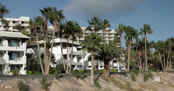 Hotel on the coast in fuerteventura — Stock Video
