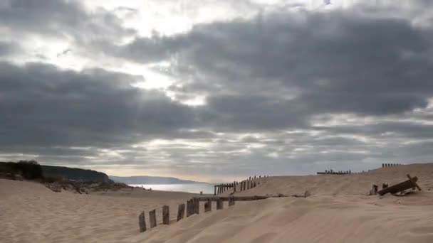 La playa de los canos de meca en España — Vídeo de stock