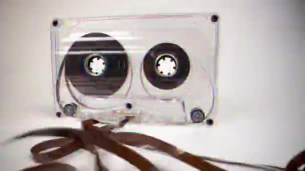 Cassette se dirigeant vers la caméra — Video