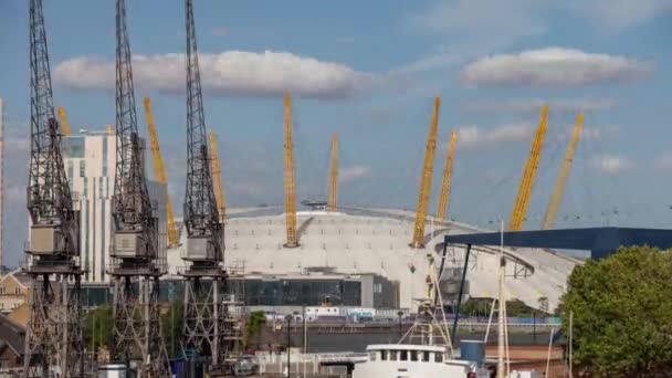 Loopable timelapase of london millennium dome — стоковое видео