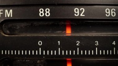 Retro ghettoblaster stereo radyo makrosu