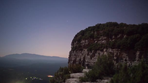 Loopable starlapse av berg i Spanien — Stockvideo