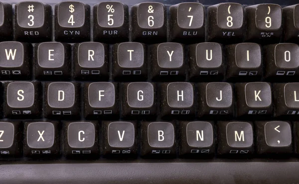 Vue du dessus du clavier vintage — Photo