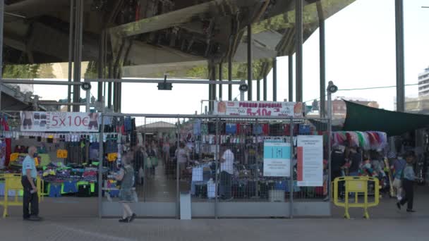 Encants tweedehands markt in Barcelona — Stockvideo