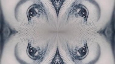 Hareket eden bir gözün soyut videosu