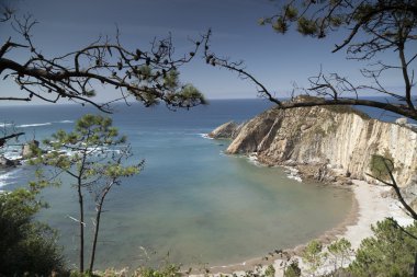 asturias, İspanya çarpıcı beach