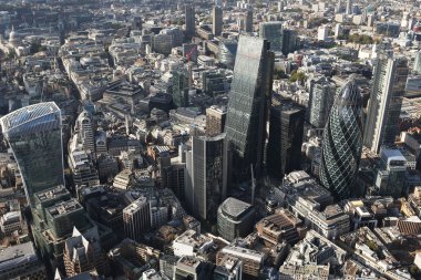 London city skyline view from above clipart