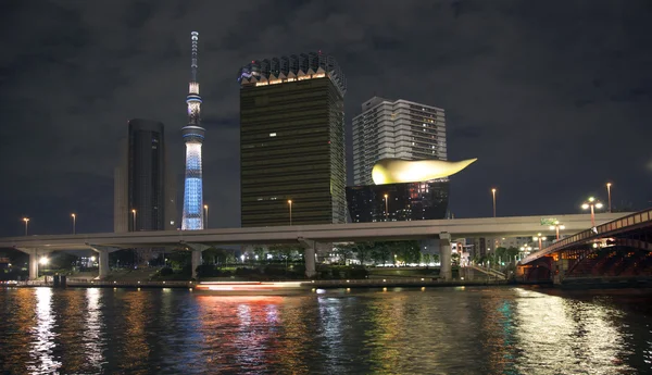 Gökyüzü ağaç tokyo siluetinin — Stok fotoğraf