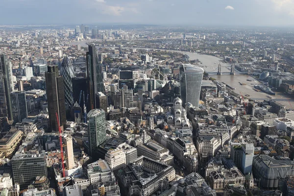 Лондонська skyline із видом на місто з вище — стокове фото