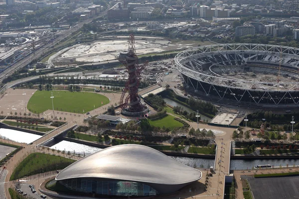 Shot of london from helicopter — Stock Photo, Image