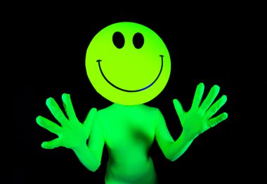 sexy acid smiley rave dancer