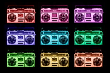 vintage ghettoblaster stereo