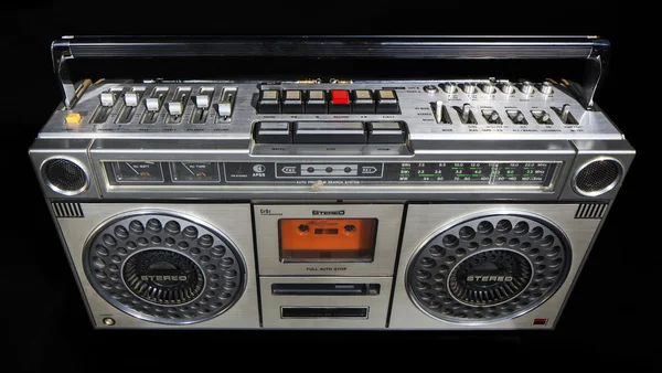 Vintage ghettoblaster stereo — Zdjęcie stockowe