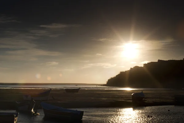 Lagune aan de Atlantische kust van Marokko — Stockfoto