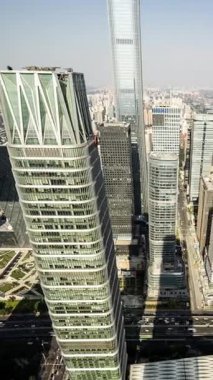 Pekin şehrinin zaman çizelgesi dikey olarak yüksek görüş açısına sahip.