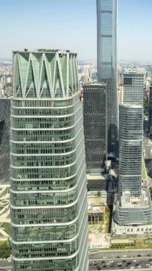 Pekin şehrinin zaman çizelgesi dikey olarak yüksek görüş açısına sahip.