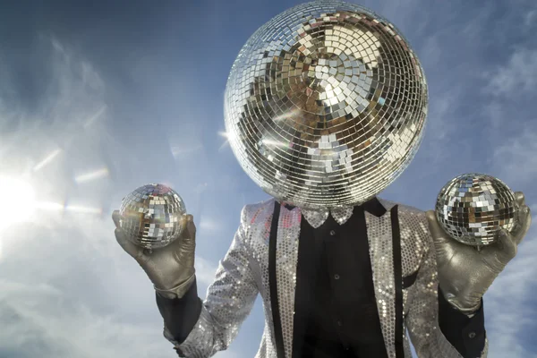 Mr discoball sunshine — Stock Photo, Image