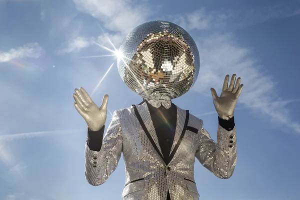 Bay discoball güneş — Stok fotoğraf