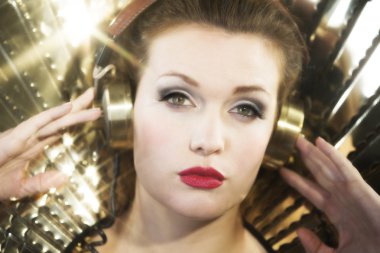 Güzel seksi disko kadın