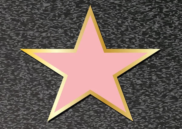 Hollywoodská hvězda ilustrace — Stock fotografie