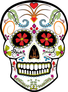 gün ölü kafatası vektör