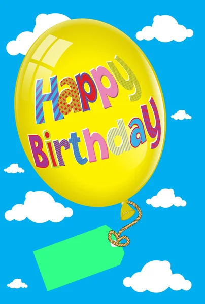 Balloon happy birthday party — Stock Photo, Image