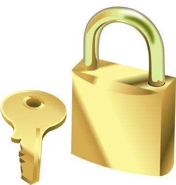 asma kilit ve anahtar şekil