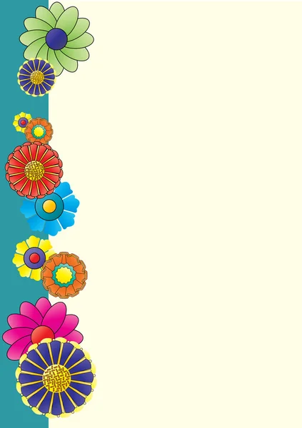 Blomma bakgrund med text utrymme — Stockfoto