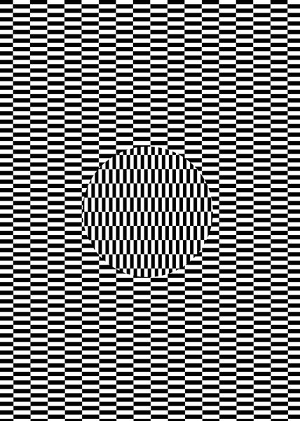 Illustraion of rectangle tile psycho illusion pattern