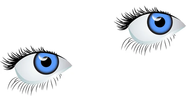 Blue Eyes girl illustration — Stock Photo, Image