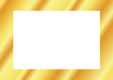 İzole boş altın çerçeve