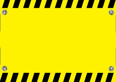 Uyarı sarı ve siyah illüstrasyon