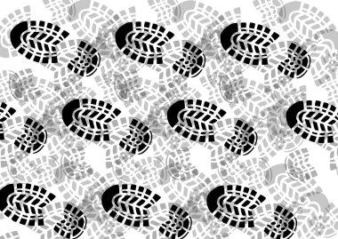 Bootprint vektör illüstrasyon