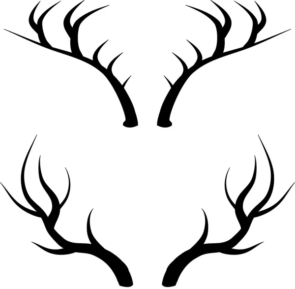 Deer horns vector illustration — Stock Photo, Image