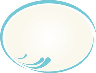renkli siluet oval çerçeve