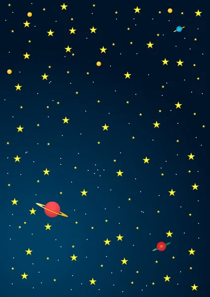 Weltraum Cartoon Hintergrund — Stockfoto