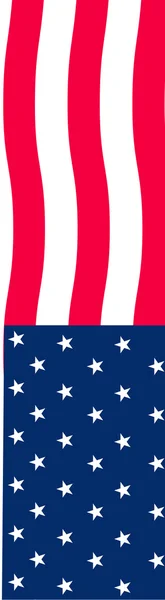 Rám se skládá z americké vlajky — Stock fotografie