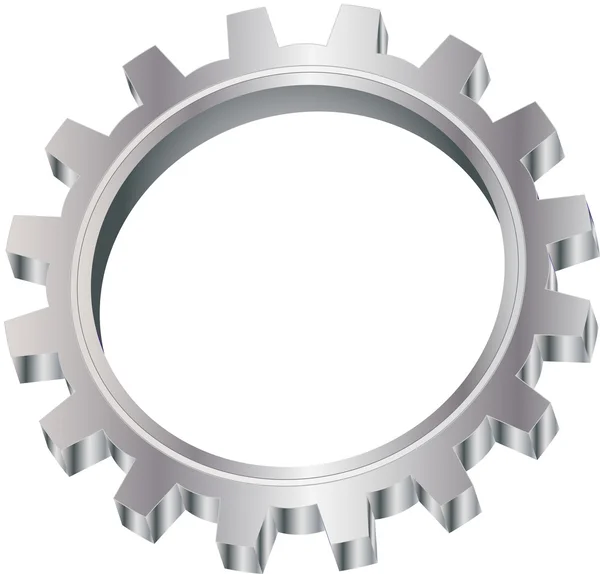 Abstract clockwork gear isolated on white — Stock Photo, Image