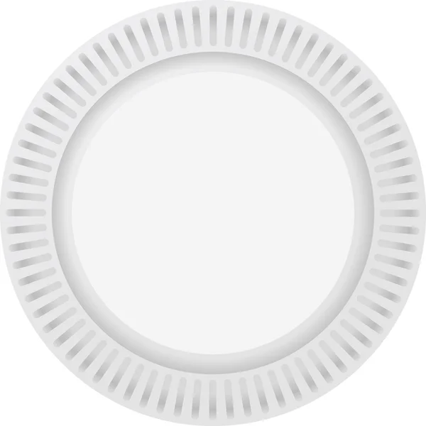 Piatto da pranzo vuoto per concetto di sfondo — Foto Stock