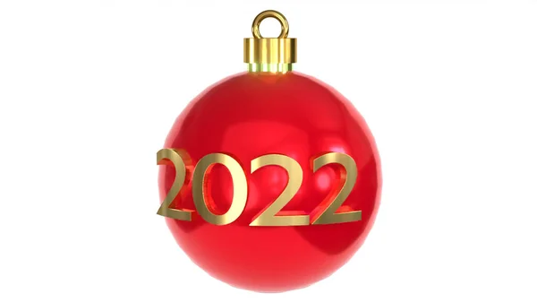 Nieuwjaar 2022 Bauble — Stockfoto