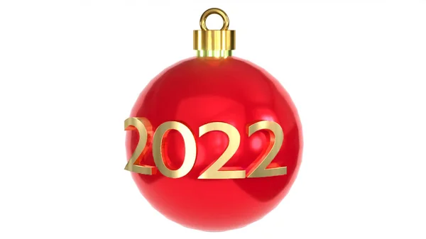 Nieuwjaar 2022 Bauble — Stockfoto