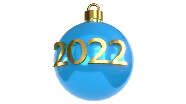 Nieuwjaar 2022 Bauble — Stockfoto