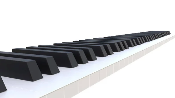 Teclado Musical Render Imagens Royalty-Free