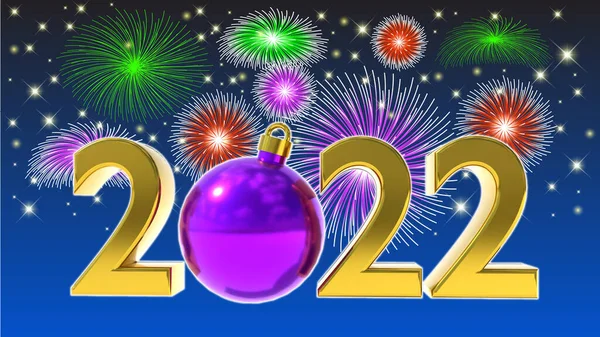 Lettere Capodanno 2022 — Foto Stock