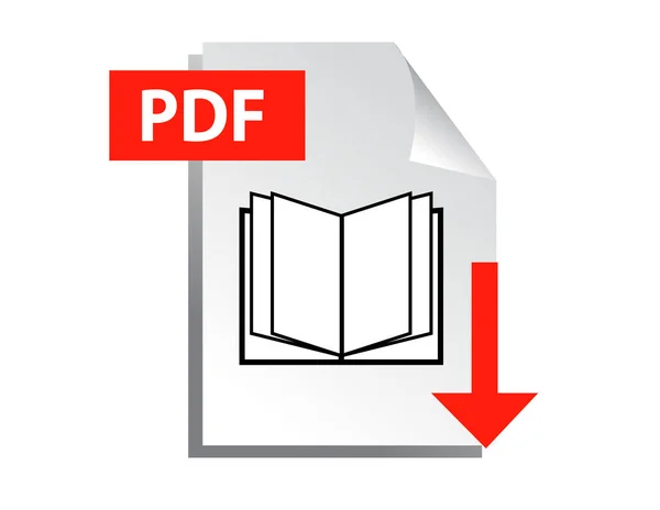 Pdf Symbol Pobierz Ikonę — Zdjęcie stockowe