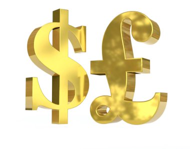 Para birimi sembolleri 3B oluşturma