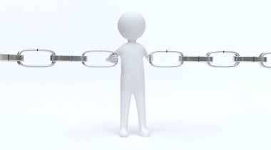 Kırık zinciri bir arada tutan adam