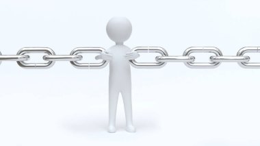 Kırık zinciri bir arada tutan adam