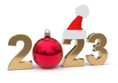 2023 Yeni Yıl Değerli ve Noel Şapkalı