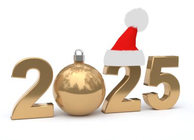 2025 Yeni Yıl Değerli ve Noel Şapkalı